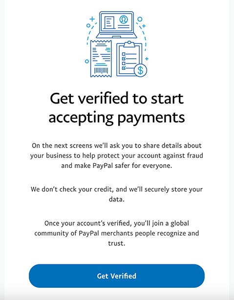 Verify PayPal Account