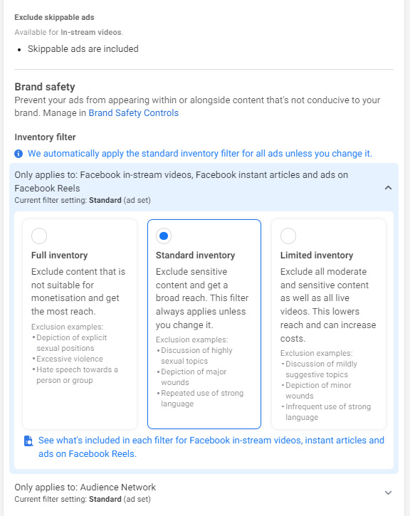 Facebook Ad Inventory